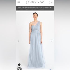 NWT Jenny Yoo Annabelle Convertible dress (Whisper Blue)